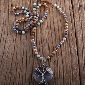 BOHEMIAN NATURAL STONE NECKLACE
